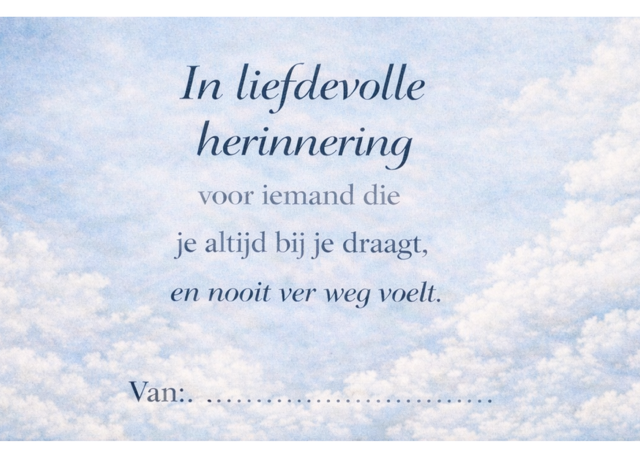 Liefdevolle herinnering